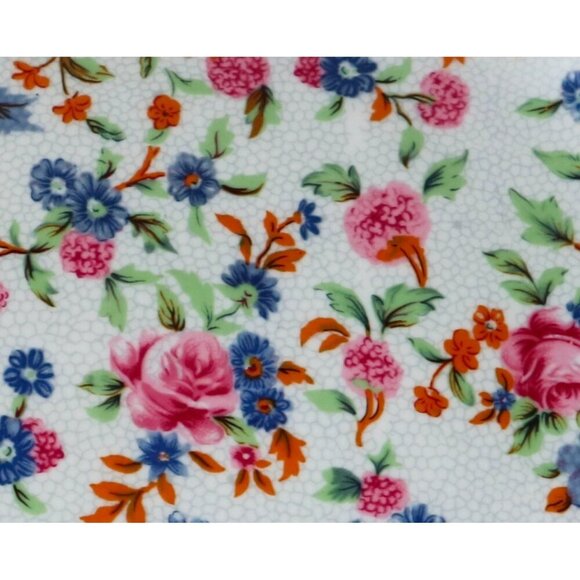 Vintage Chintz Wall Plate Tidbit Dish - Picture 4 of 5